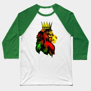 Reggae Rasta Lion Baseball T-Shirt